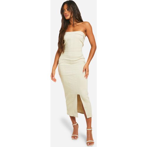 Vestito maxi in bengalina stile Utility - boohoo - Modalova