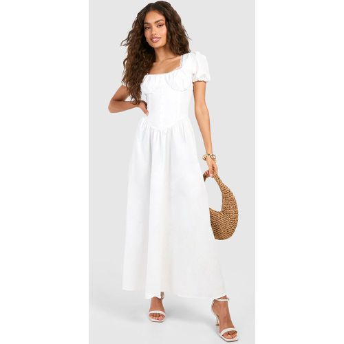 Vestido Midaxi Estilo Mesonera Con Mangas Abullonadas - boohoo - Modalova