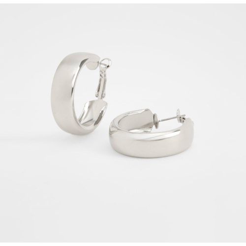 Simple Silver Chunky Earrings - boohoo - Modalova