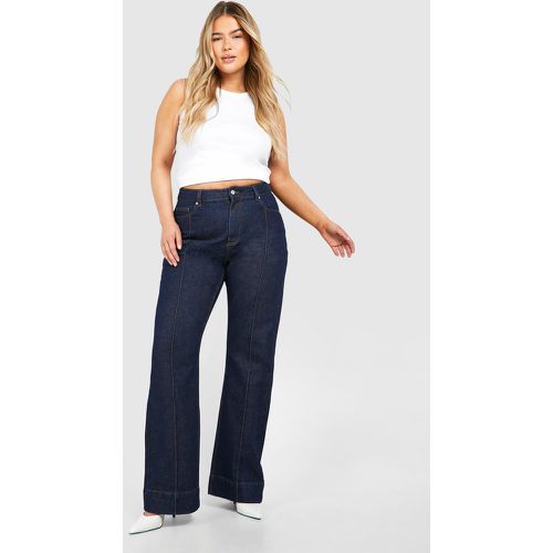 Jeans dritti Plus Size, Azzurro - boohoo - Modalova