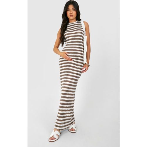 Vestido Premamá Maxi Para La Playa De Croché Sin Mangas - boohoo - Modalova