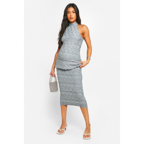 Gonna midi Premaman in jacquard con trama - boohoo - Modalova