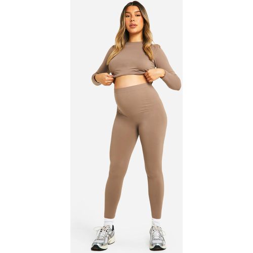 Legging Premaman super morbidi modellanti - boohoo - Modalova