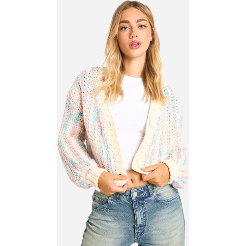 Cardigan Premium oversize in maglia spessa a mano - boohoo - Modalova