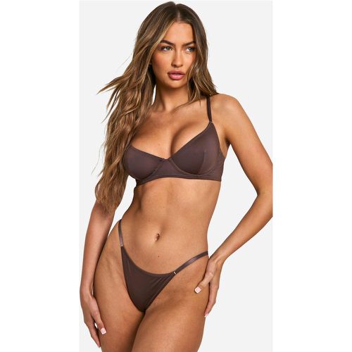 Essentials Basic Brief, Brown - boohoo - Modalova