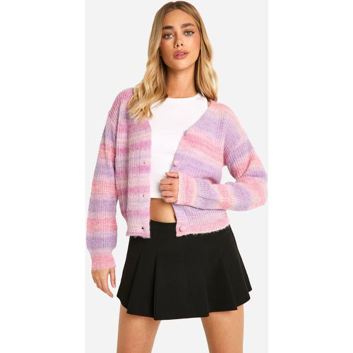 Cardigan leggero in maglia a righe - boohoo - Modalova