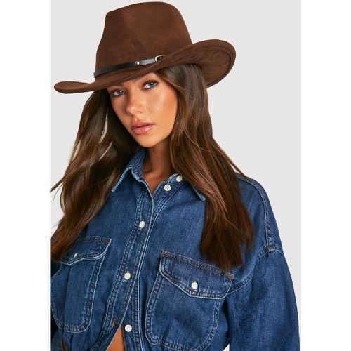 Cappello da cowboy stile Western con laccetti - boohoo - Modalova