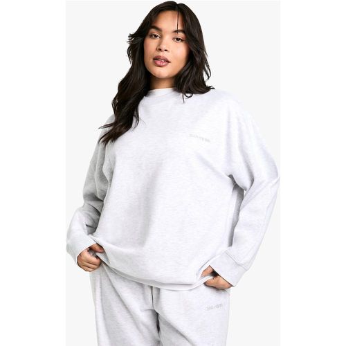 Felpa Plus Size oversize con ricamo Dsgn Studio - boohoo - Modalova