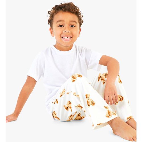 Pijama Infantil Con Ositos, Blanco - boohoo - Modalova