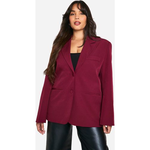 Blazer Plus Size a monopetto oversize - boohoo - Modalova