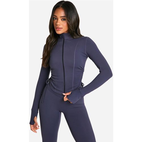 Dsgn Studio Supersoft Sculpt Ruched Side Sports Jacket - boohoo - Modalova