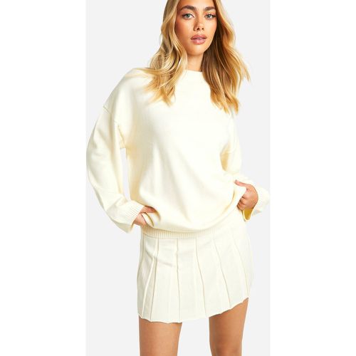 Jersey Oversize De Punto, Blanco - boohoo - Modalova