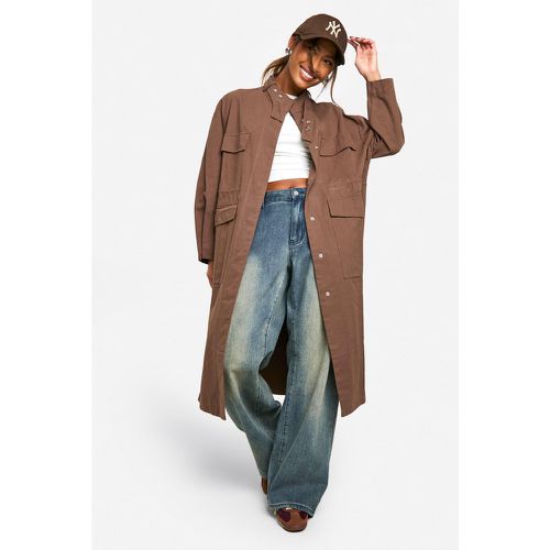 Cappotto Trench con tasche Utility - boohoo - Modalova