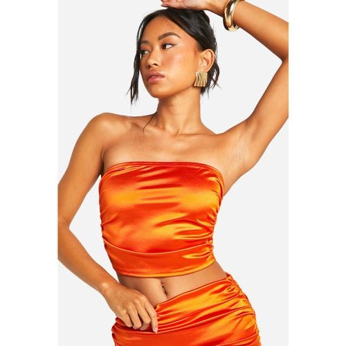 Top a fascia stile Disco, Arancio - boohoo - Modalova