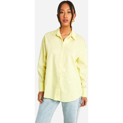 Set camicia oversize color limone & elastico per capelli coordinato - boohoo - Modalova