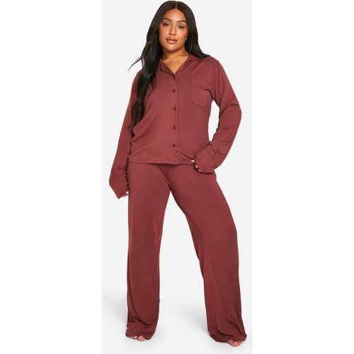 Pijama Plus Essentials Con Botones - boohoo - Modalova