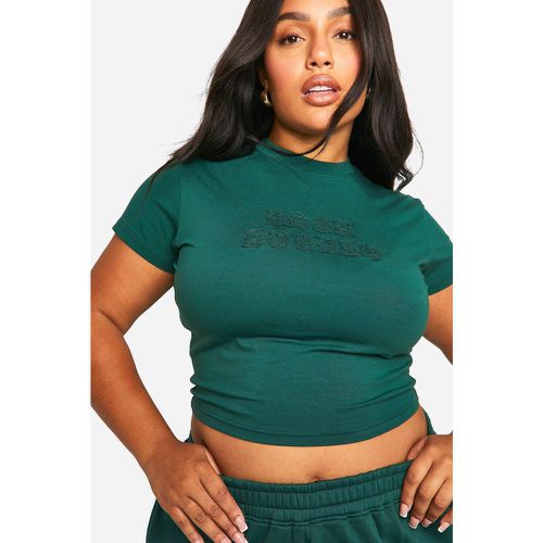 T-shirt Plus Size per neonato con applique in tessuto Dsgn Studio - boohoo - Modalova