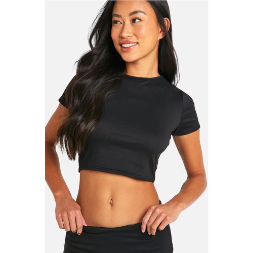 Lounge Baby Tee, Nero - boohoo - Modalova