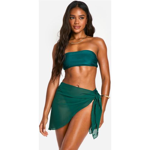 Pareo da mare mini, Verde - boohoo - Modalova