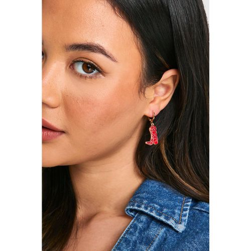 Pendientes Estilo Western Estilo Bota Vaquera - boohoo - Modalova