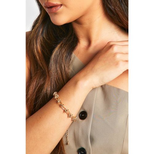 Pulsera Dorada Gruesa Con Nudo - boohoo - Modalova