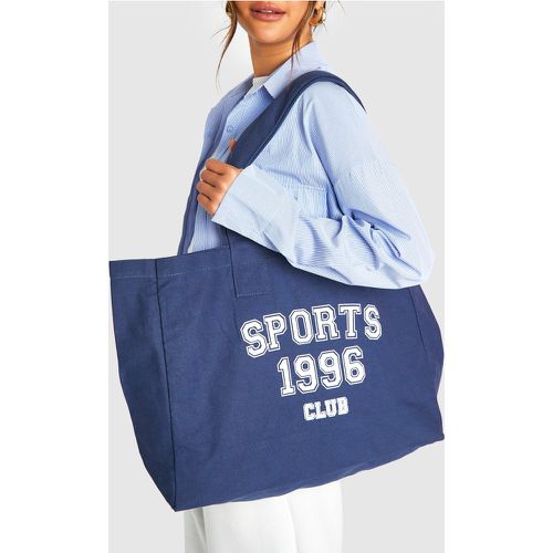 Borsa Tote con slogan Sports Club - boohoo - Modalova