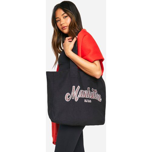 Bolso Tote Con Eslogan De Manhattan - boohoo - Modalova