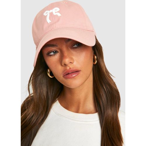 Gorra Con Bordado De Lazo, Pink - boohoo - Modalova