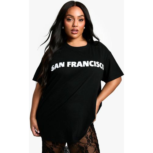 Camiseta Plus Oversize Con Estampado De San Francisco - boohoo - Modalova