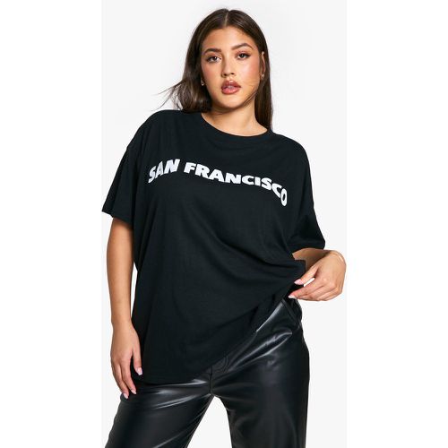 T-shirt Plus Size oversize San Francisco - boohoo - Modalova