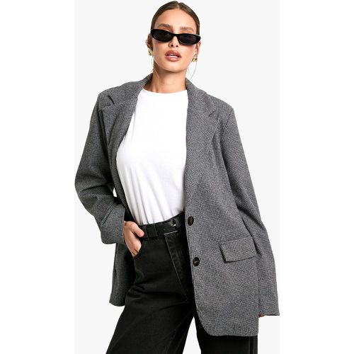 Blazer sartoriale a quadri effetto lana - boohoo - Modalova