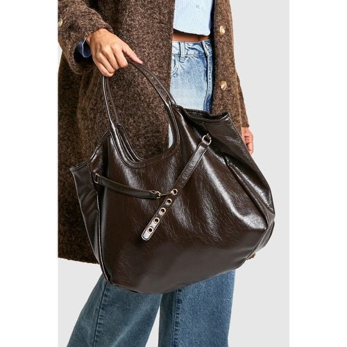 Bolso De Hombro Con Tira De Cuero Sintético - boohoo - Modalova