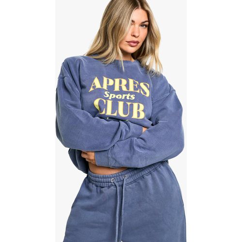 Sudadera Oversize Con Eslogan Apres Sports Club - boohoo - Modalova