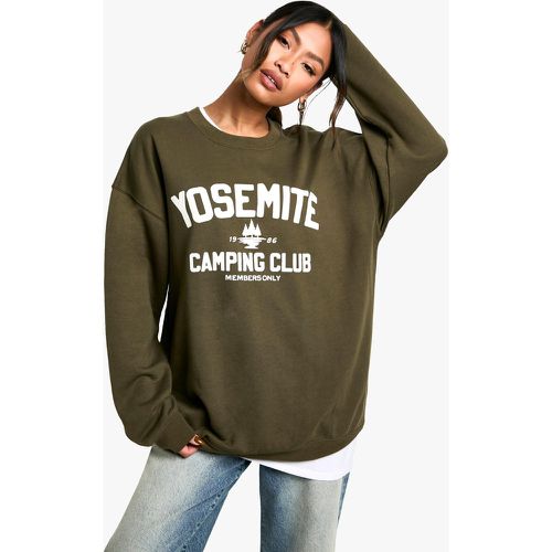 Felpa oversize Yosemite Camping Club - boohoo - Modalova