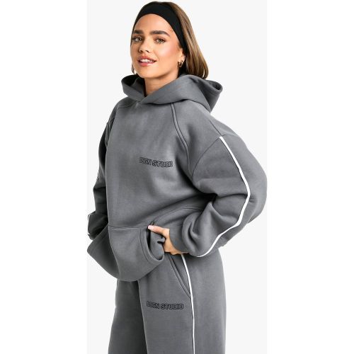 Sudadera Petite Deportiva Con Capucha Y Línea Lateral Dsgn - boohoo - Modalova