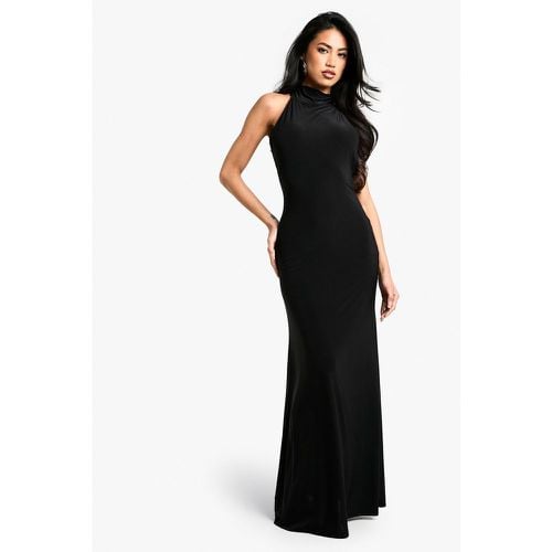 Vestido Maxi Ceñido Con Escote Halter Y Detalle De Pañuelo - boohoo - Modalova