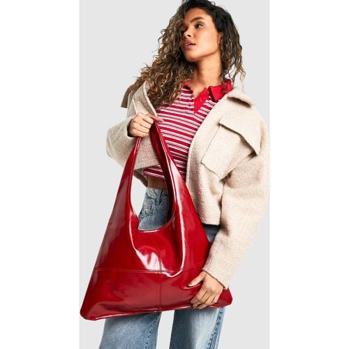 Bolso Tote Efecto Cuero Holgado - boohoo - Modalova