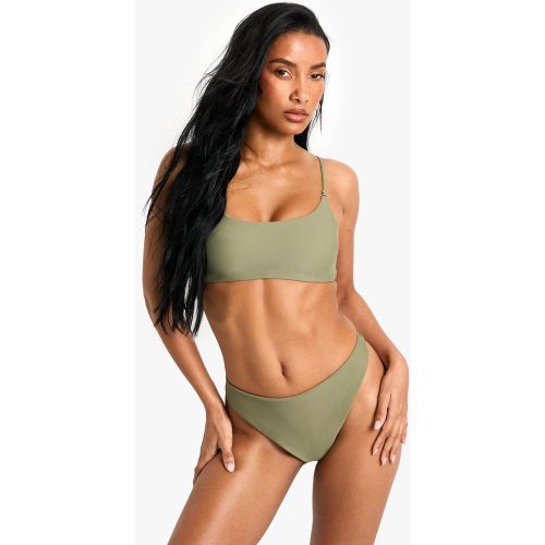 Crop top bikini Essentials per costume da bagno - boohoo - Modalova