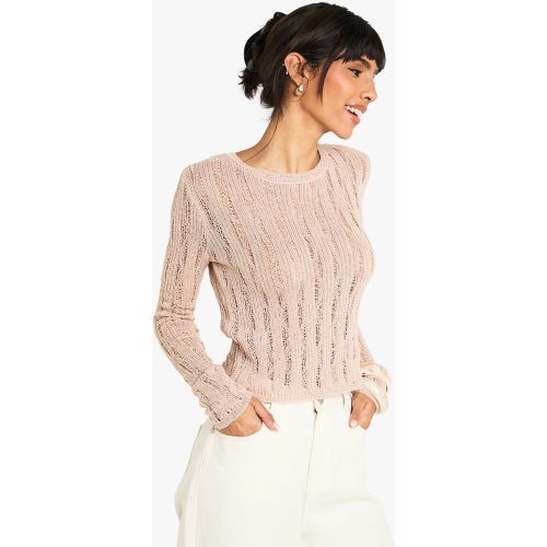 Maglione con dettagli smagliati - boohoo - Modalova