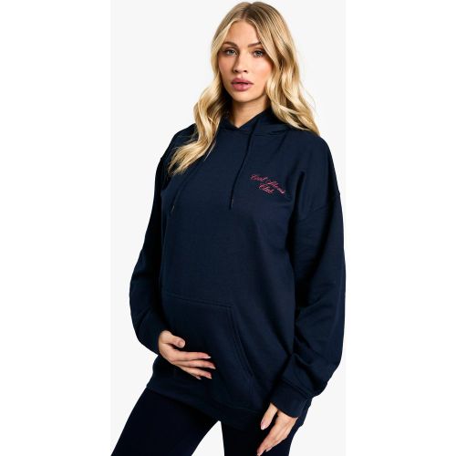 Sudadera Premamá Oversize Con Capucha Y Eslogan Cool Moms Club - boohoo - Modalova