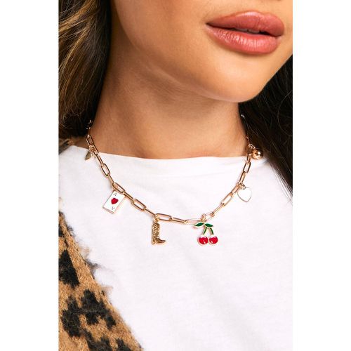 Collana con pendente stile Western - boohoo - Modalova