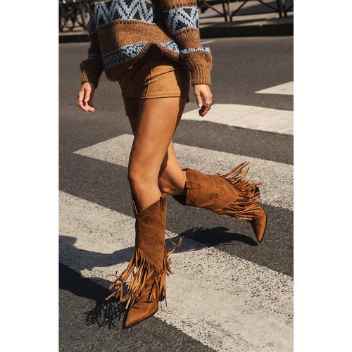 Botas Camperas Vintage Estilo Western Con Borlas - boohoo - Modalova