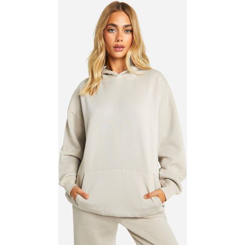 Sudadera Oversize Teñida Con Capucha - boohoo - Modalova