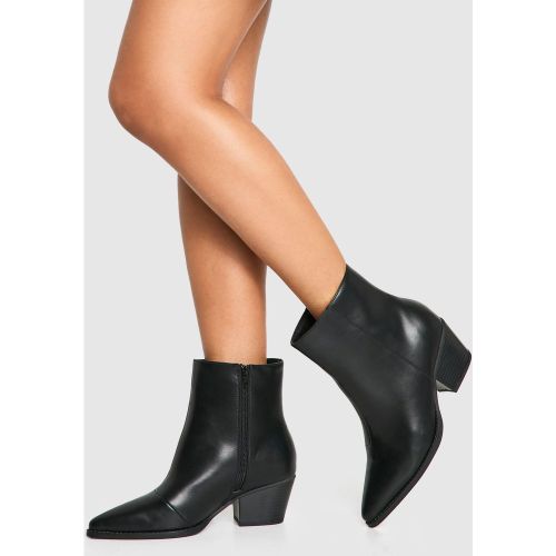 Botas Camperas Estilo Western De Holgura Ancha Texturizadas - boohoo - Modalova