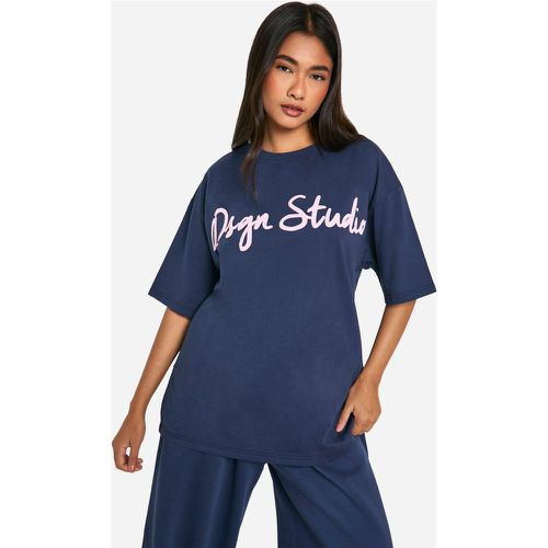 Camiseta Oversize Con Estampado Dsgn Studio - boohoo - Modalova