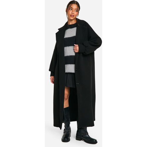 Cappotto maxi oversize effetto lana - boohoo - Modalova