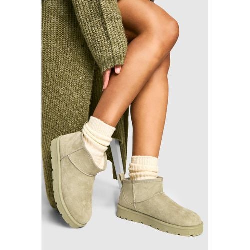 Botas Ultra Mini Cómodas, Tan - boohoo - Modalova