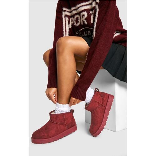 Botas Ultra Mini Cómodas, Rojo - boohoo - Modalova