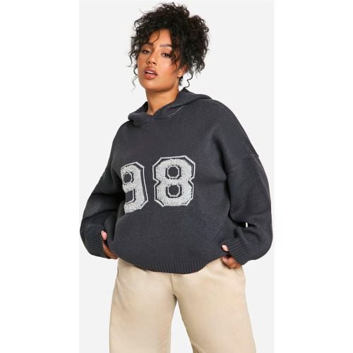 Sudadera Plus Universitaria 98 Con Capucha - boohoo - Modalova