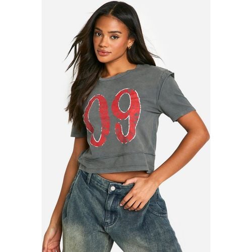 Camiseta Con Estampado 58, Gris - boohoo - Modalova